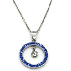 Stainless Steel Birthstone Pendant with chain
